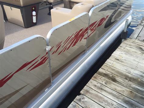 pontoon boat fence sheet metal|pontoon boat fencing and siding.